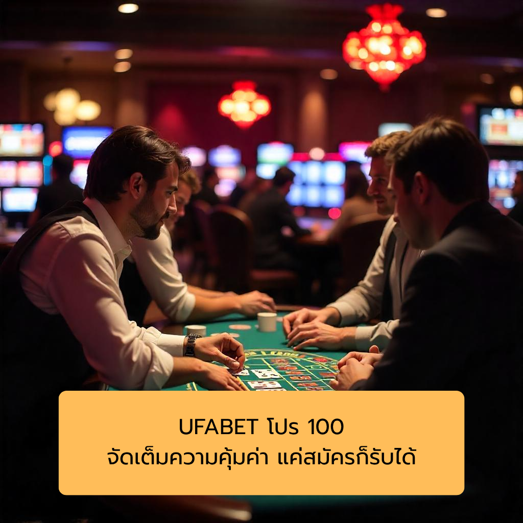 UFABET โปร 100 จัดเต็มความคุ้มค่า แค่สมัครก็รับได้