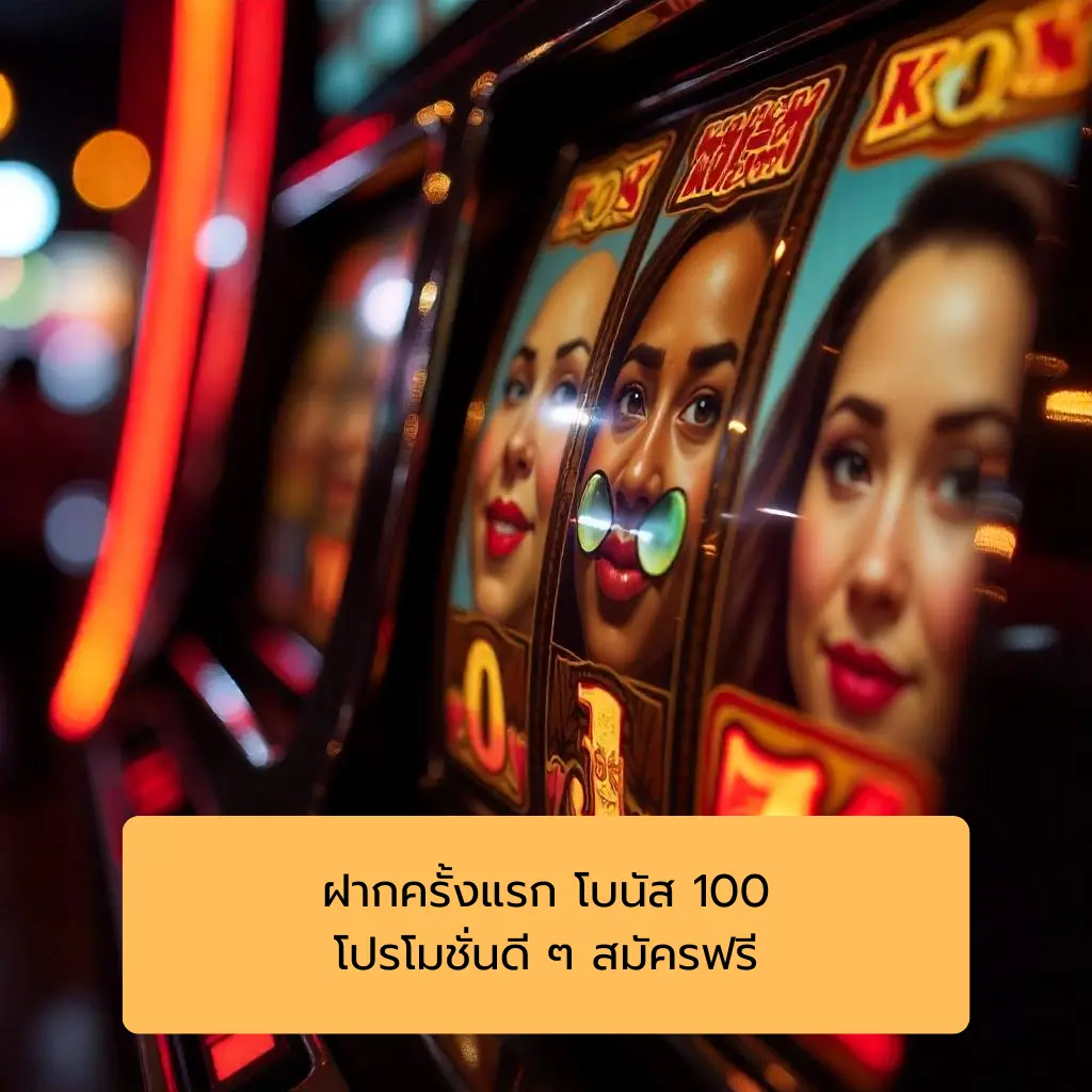 ฝากครั้งแรก โบนัส 100 โปรโมชั่นดี ๆ สมัครฟรี